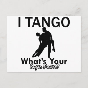 Postal Diseños de baile de tango