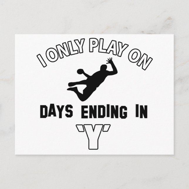 Postal Diseños de balonmano (Anverso)