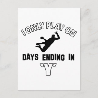 Postal Diseños de balonmano