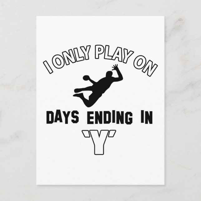 Postal Diseños de balonmano (Anverso)