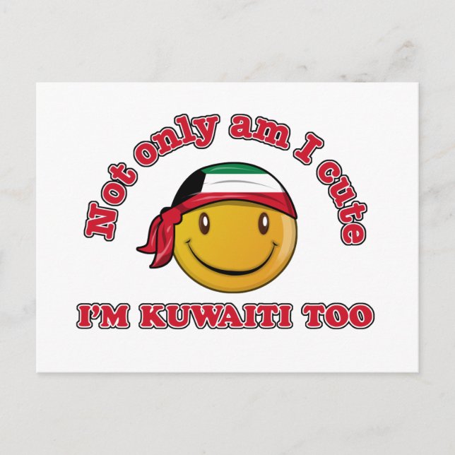 Postal Diseños de bandera de Kuwait (Anverso)