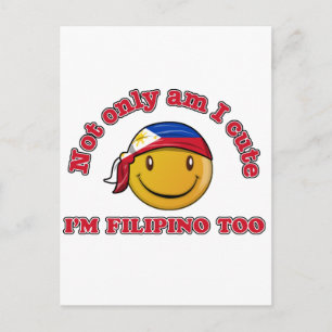 Postal Diseños de banderas de Filipinas