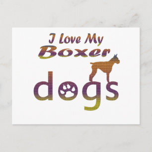 Postal Diseños de Boxer