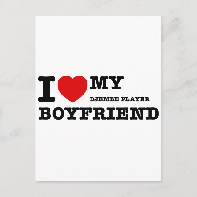 Postal Diseños de Boyfriend para jugadores de Djembe (Anverso)