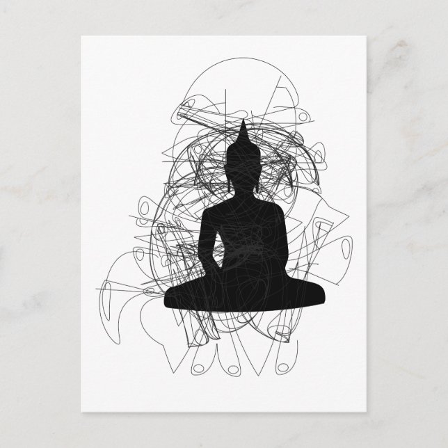 Postal Diseños de Buddha Modernos Energías (Anverso)
