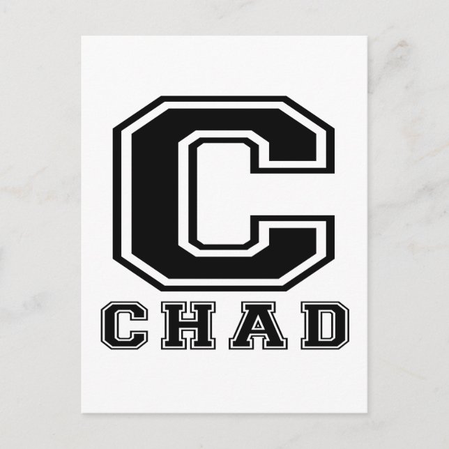 Postal Diseños de Chad (Anverso)