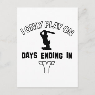 Postal diseños de cricket