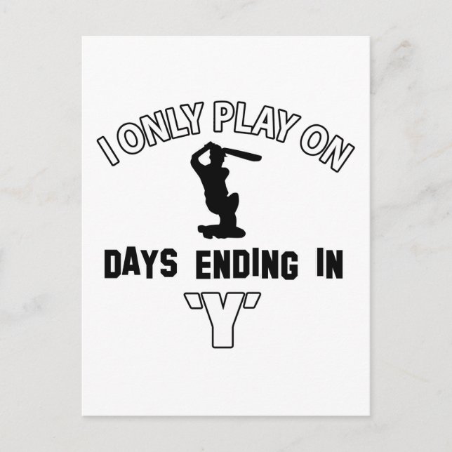 Postal diseños de cricket (Anverso)