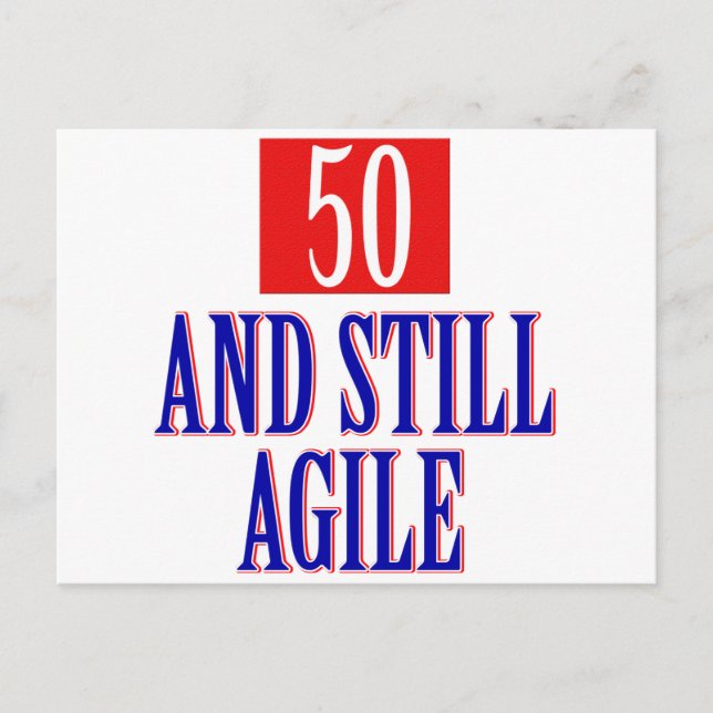 Postal diseños de cumpleaños de 50 años (Anverso)