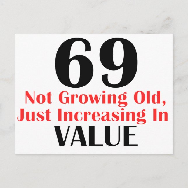 Postal DISEÑOS DE CUMPLEAÑOS DE Guay DE 69 AÑOS (Anverso)