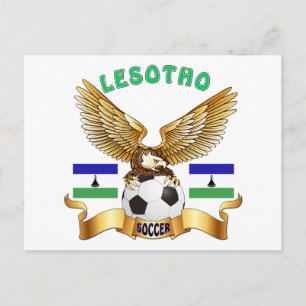 Postal Diseños de fútbol de Lesoto