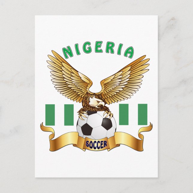 Postal Diseños de fútbol de Nigeria (Anverso)