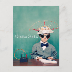 Postal Diseños de genios creativos