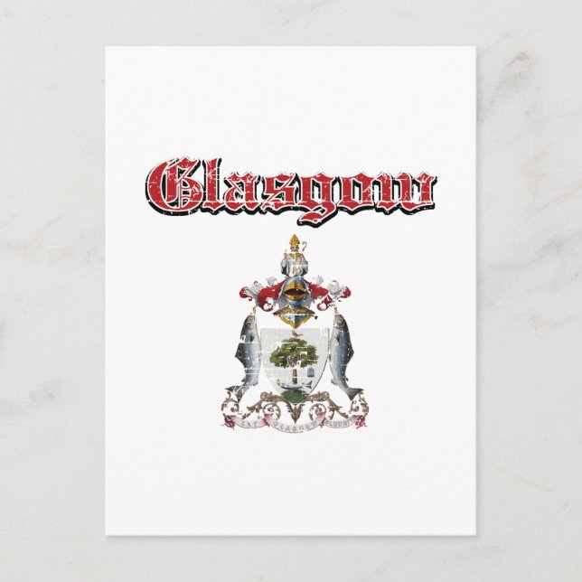 Postal diseños de glasgow City (Anverso)