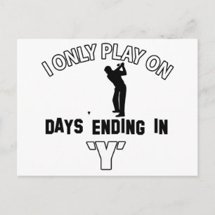 Postal diseños de golf