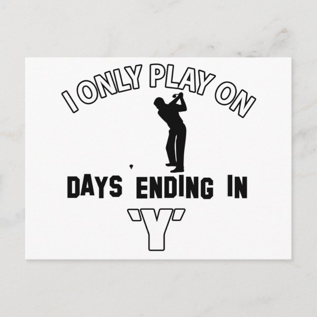 Postal diseños de golf (Anverso)