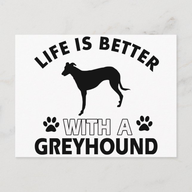 Postal Diseños de Greyhound (Anverso)