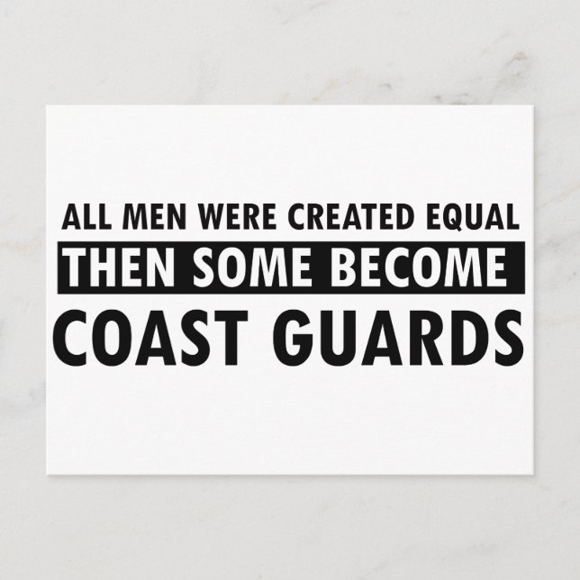 Postal Diseños de guardias costeros (Anverso)