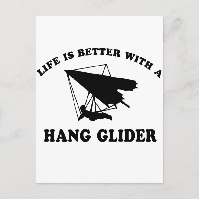 Postal Diseños de Hang Glider Vector (Anverso)