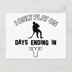 Postal Diseños de hockey