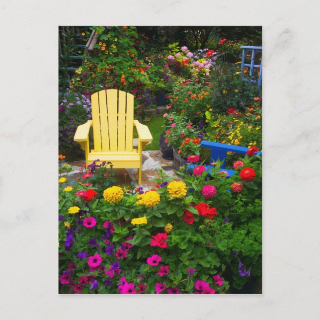 Postal diseños de jardín en nuestro jardín Sammamish, (Anverso)