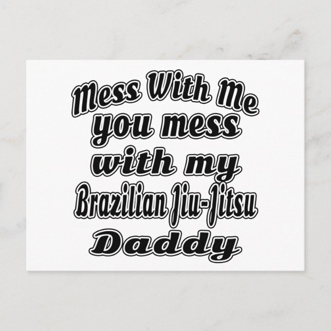 Postal Diseños de Jiu-Jitsu brasileño de Guay (Anverso)