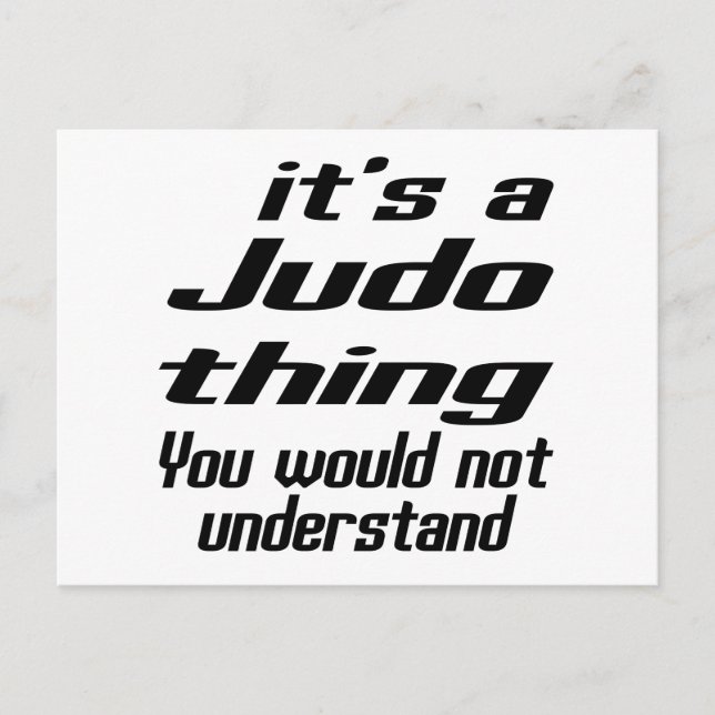 Postal Diseños de judo Thing (Anverso)