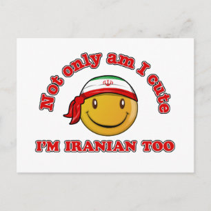 Postal Diseños de la bandera de Irán