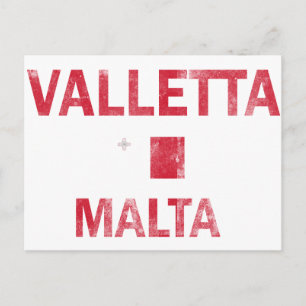 Postal Diseños de La Valeta Malta