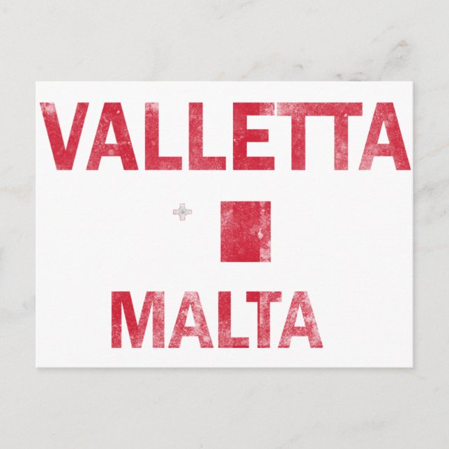 Postal Diseños de La Valeta Malta (Anverso)