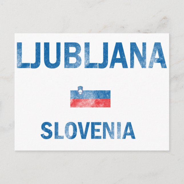 Postal Diseños de Ljubljana Eslovenia (Anverso)