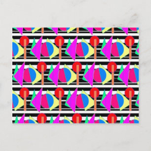 Postal Diseños de los años 80