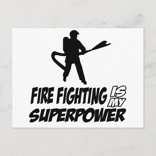 Postal Diseños de lucha contra incendios (Anverso)