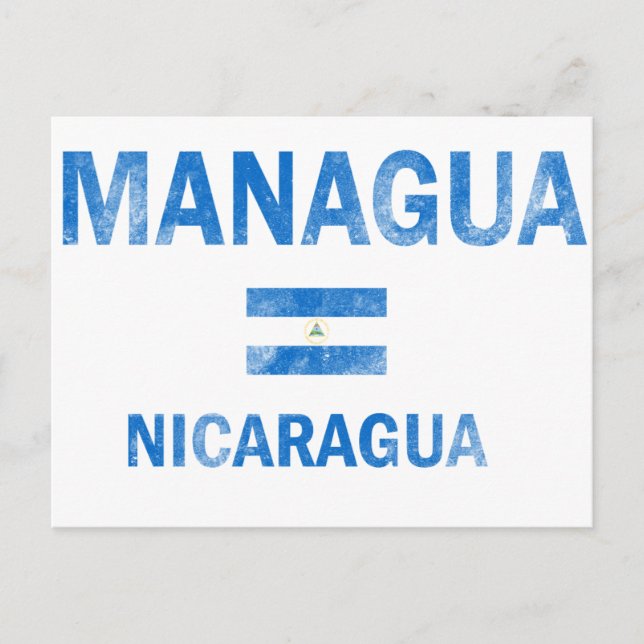 Postal Diseños de Managua Nicaragua (Anverso)