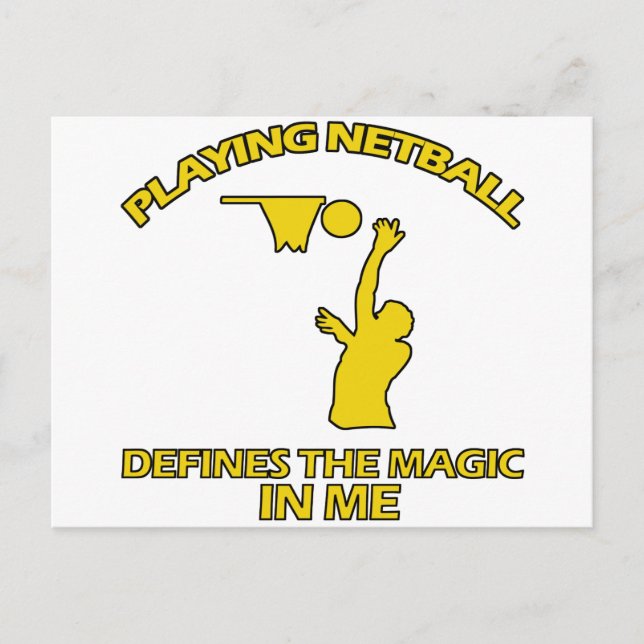 Postal DISEÑOS de netball (Anverso)