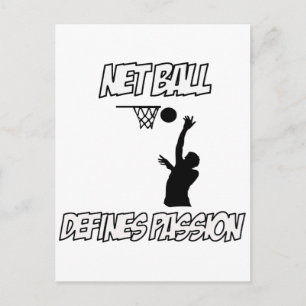Postal diseños de netball