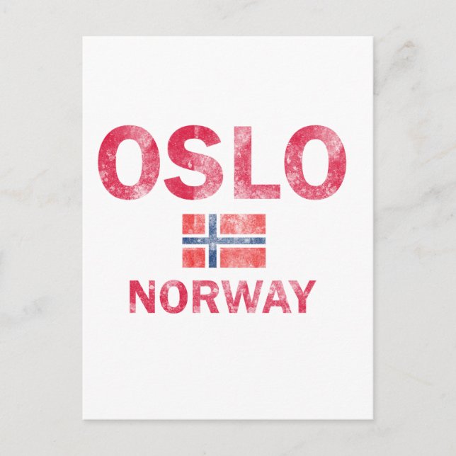 Postal Diseños de Oslo Noruega (Anverso)