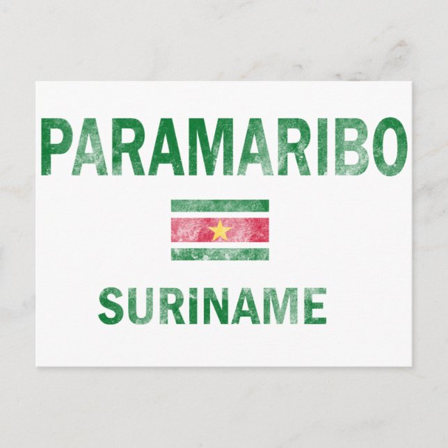 Postal Diseños de Paramaribo Surinam (Anverso)