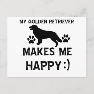 Postal diseños de perros de Golden Retriever
