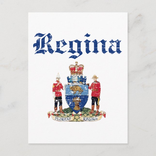 Postal diseños de regina (Anverso)