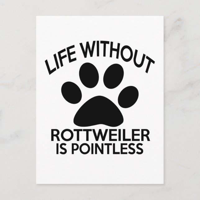 POSTAL DISEÑOS DE ROTTWEILER (Anverso)