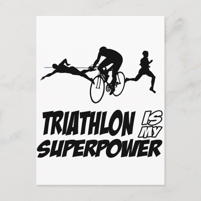 Postal Diseños de triatlón (Anverso)