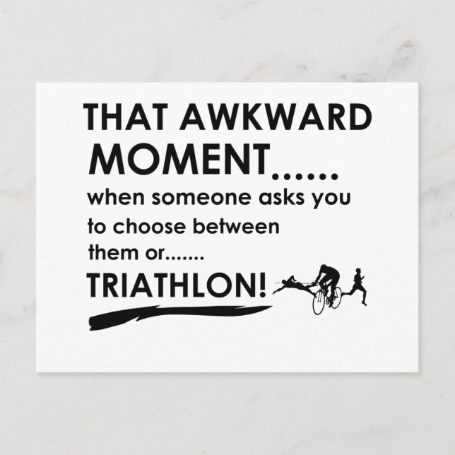 Postal Diseños deportivos de triatlón (Anverso)