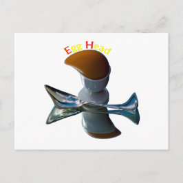 Postal Diseños extravagantes para cabezas de huevo