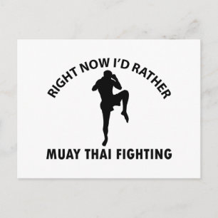 Postal diseños frescos de Muay thai