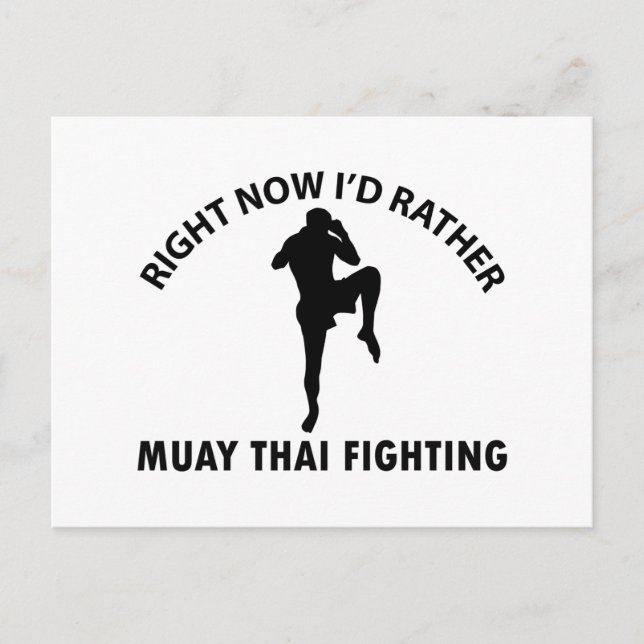 Postal diseños frescos de Muay thai (Anverso)