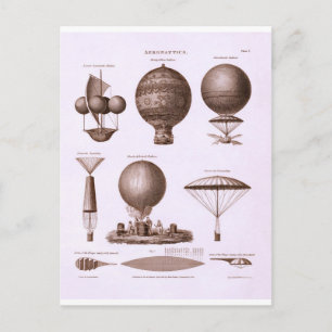 Postal Diseños Históricos de Globos Aerostáticos Imagen V