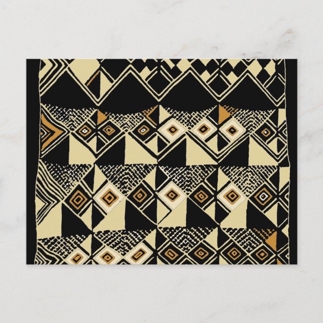 Postal Diseños inspirados por la Kuba Africana (Anverso)