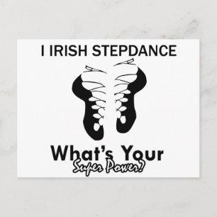 Postal diseños irlandeses de baile Step