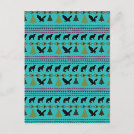 Postal Diseños nativos americanos